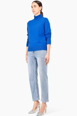 JANICE Sweaters & Truien^Cashmere Blend Coltrui Dames Johnny Blauw