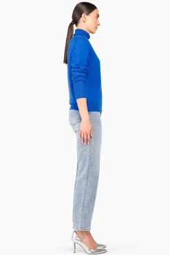 JANICE Sweaters & Truien^Cashmere Blend Coltrui Dames Johnny Blauw