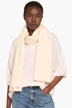 JANICE Sjaals^Cashmere Blend Sjaal Dames Santos Off White