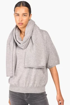 JANICE Sjaals^Cashmere Blend Sjaal Santos Grijs