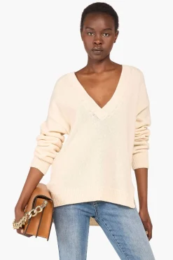JANICE Sweaters & Truien^Cashmere Trui Dames Brick Off White