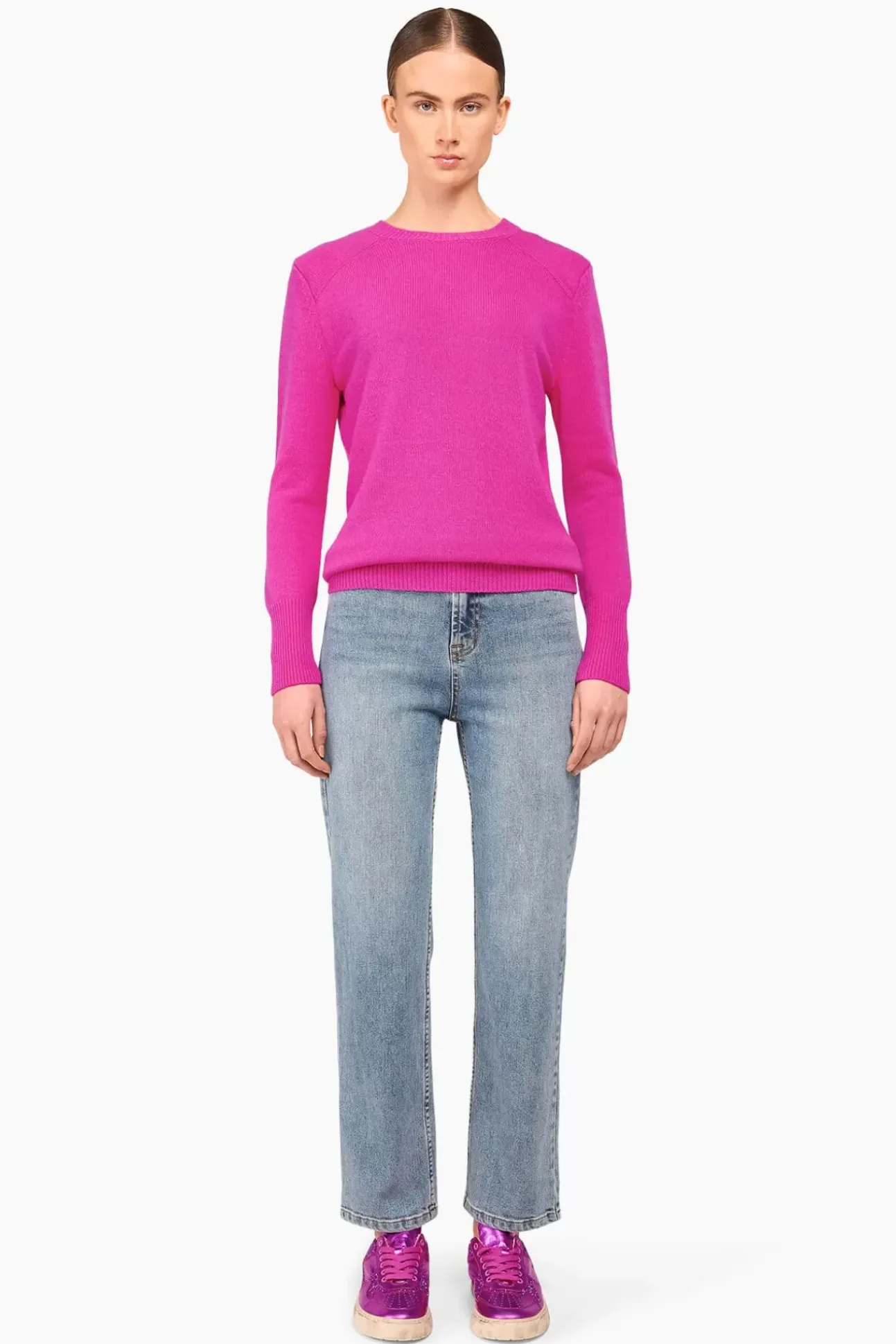 JANICE Sweaters & Truien^Cashmere Trui Dames Brody Roze