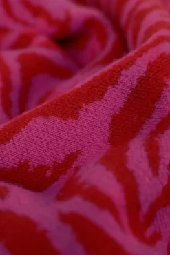JANICE Sweaters & Truien^Cashmere Trui Dames Sym Tijger Print Roze