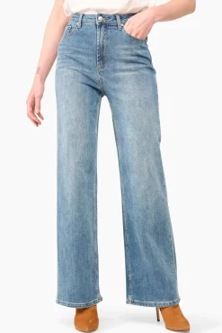 JANICE Denim^Dames Jeans Wide Leg Jason Dark Denim 009