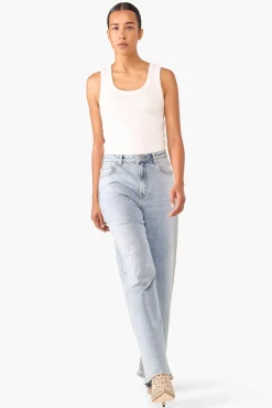 JANICE Denim^Dames Jeans Wide Leg Jason Light Denim 300