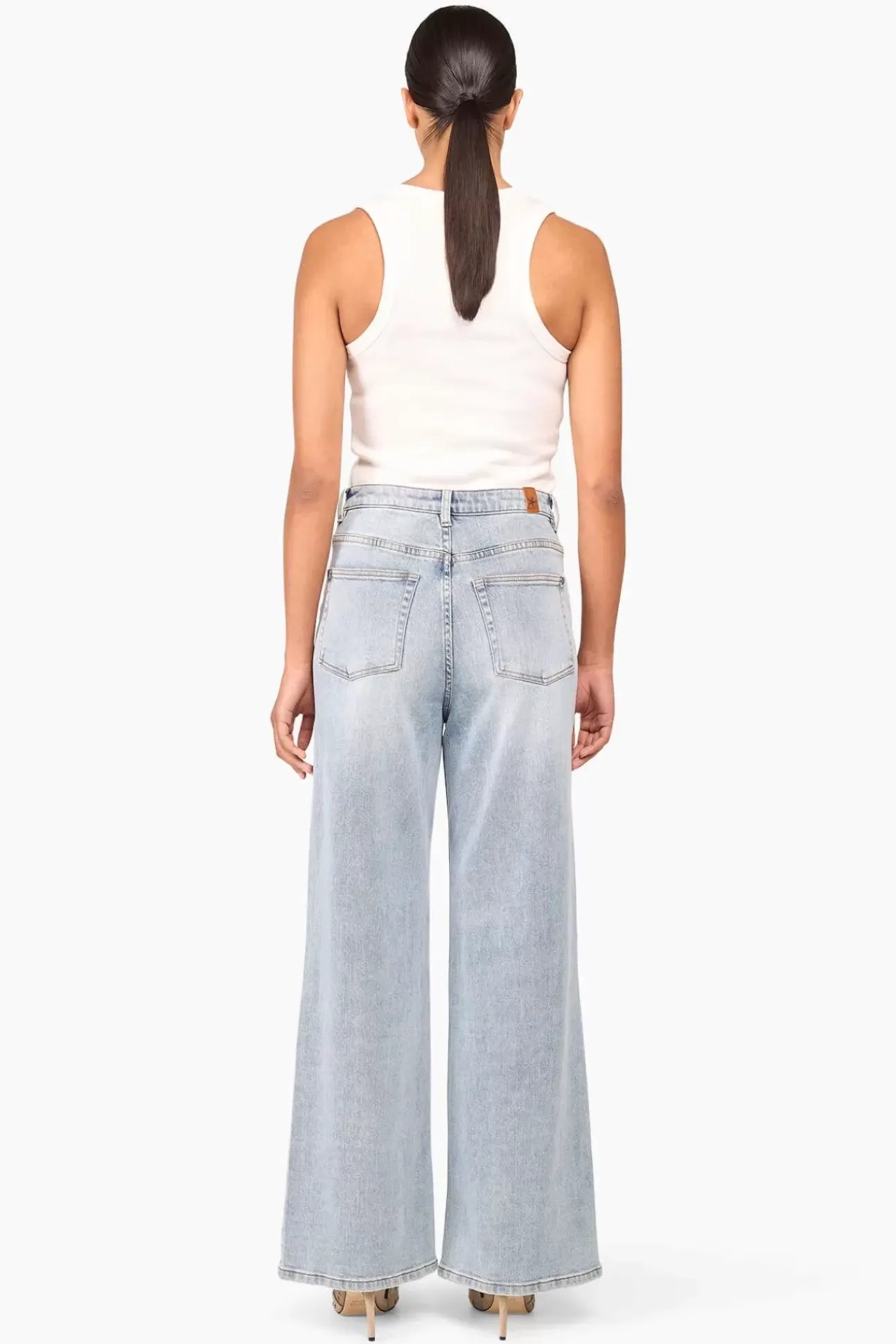 JANICE Denim^Dames Jeans Wide Leg Jason Light Denim 300