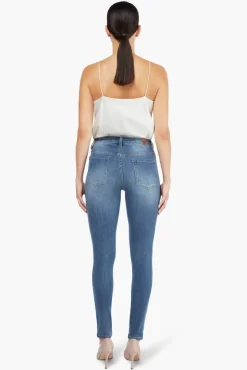 JANICE Jeans^Donker Blauwe High Waist Skinny Jeans Rocket Blue 111