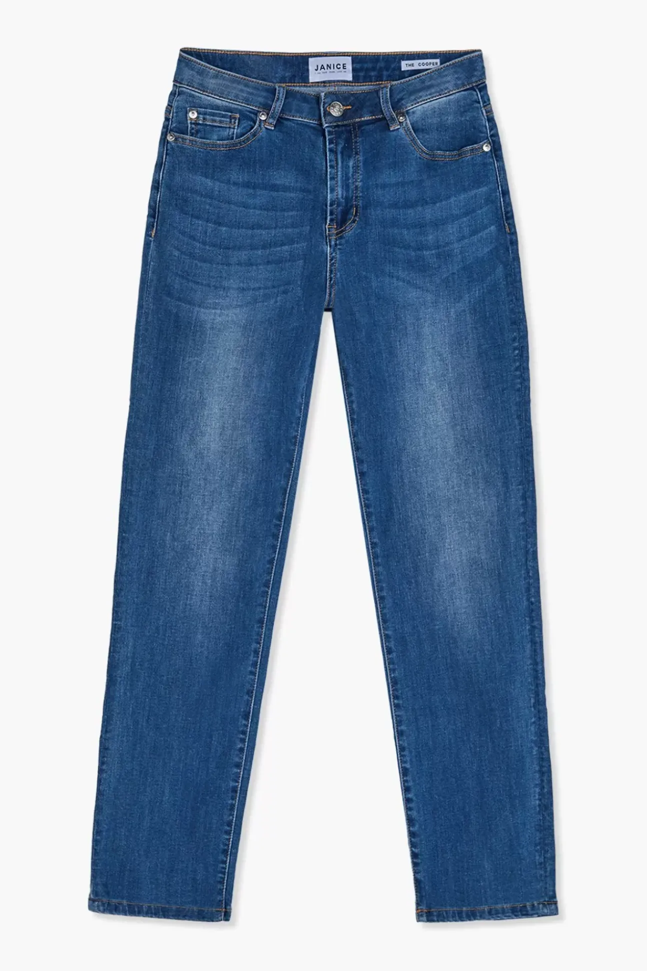 JANICE Denim^Donker Blauwe Mom Jeans Cooper Blue 111