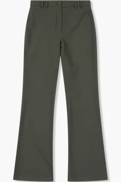 JANICE Broeken^Flared Broek Dames Tyrone Groen