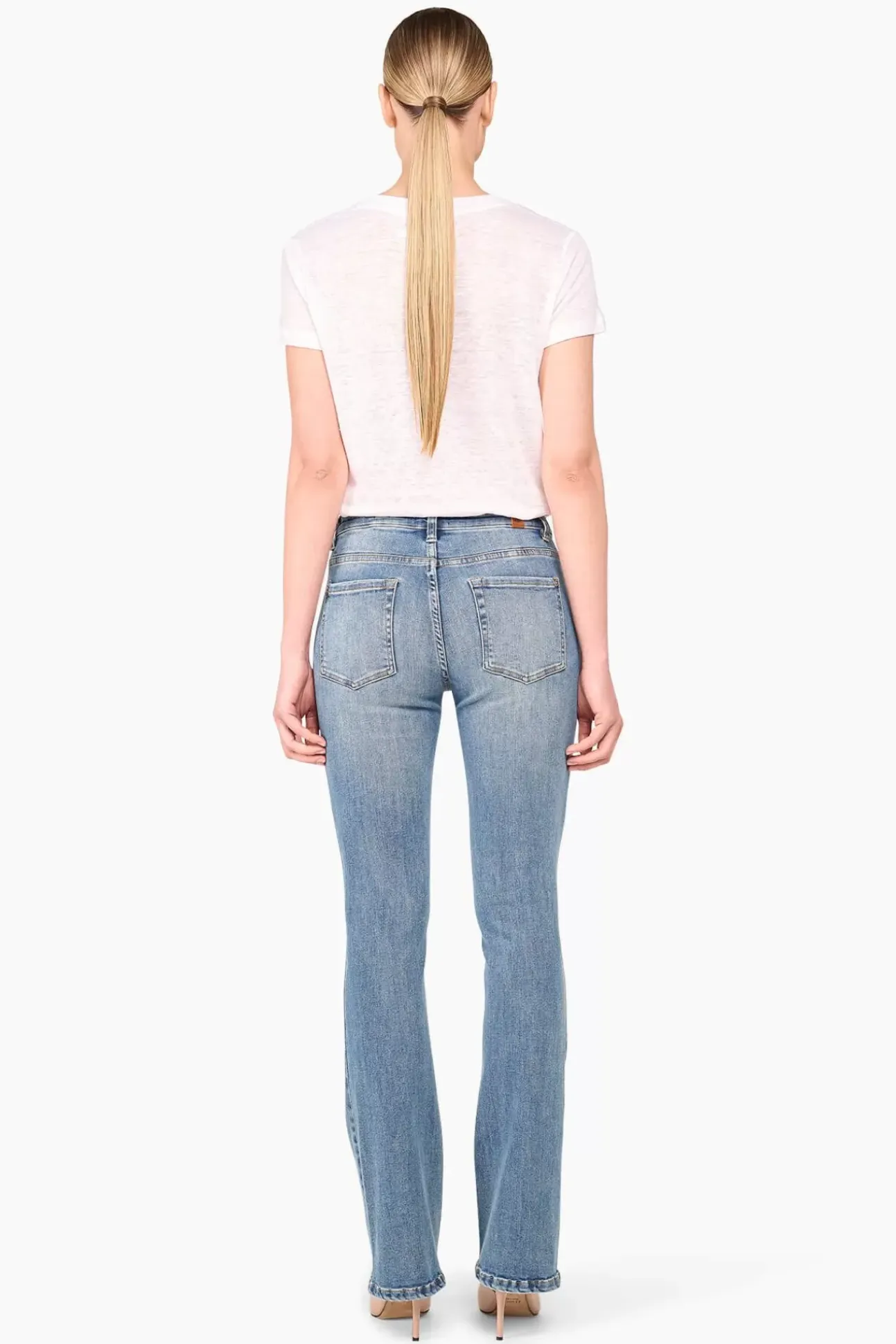 JANICE Denim^Flared Jeans Dames Arlo Blue 395