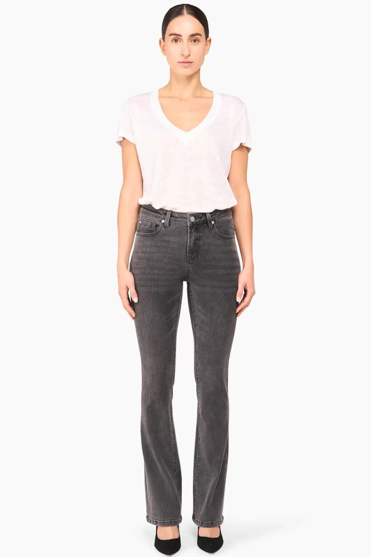 JANICE Denim^Flared Jeans Dames Arlo Grijs 811