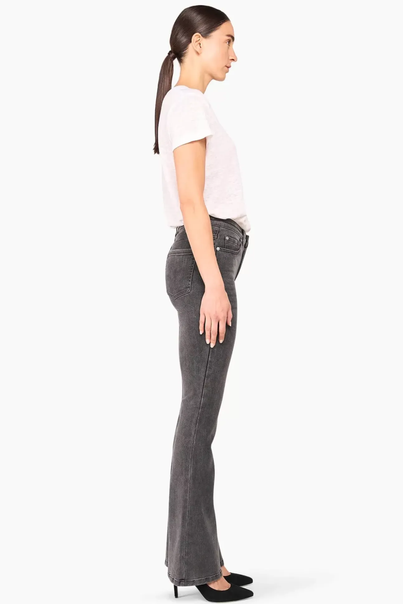 JANICE Denim^Flared Jeans Dames Arlo Grijs 811
