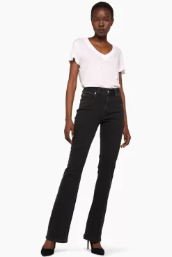 JANICE Denim^Flared Jeans Dames Arlo Zwart 410