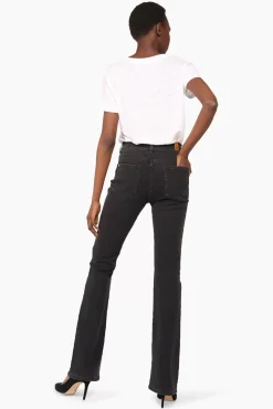 JANICE Denim^Flared Jeans Dames Arlo Zwart 410