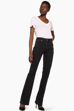 JANICE Denim^Flared Jeans Dames Arlo Zwart 410
