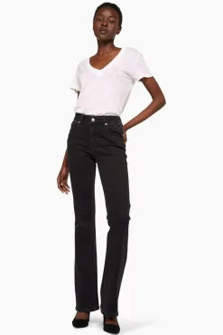JANICE Denim^Flared Jeans Dames Arlo Zwart 410