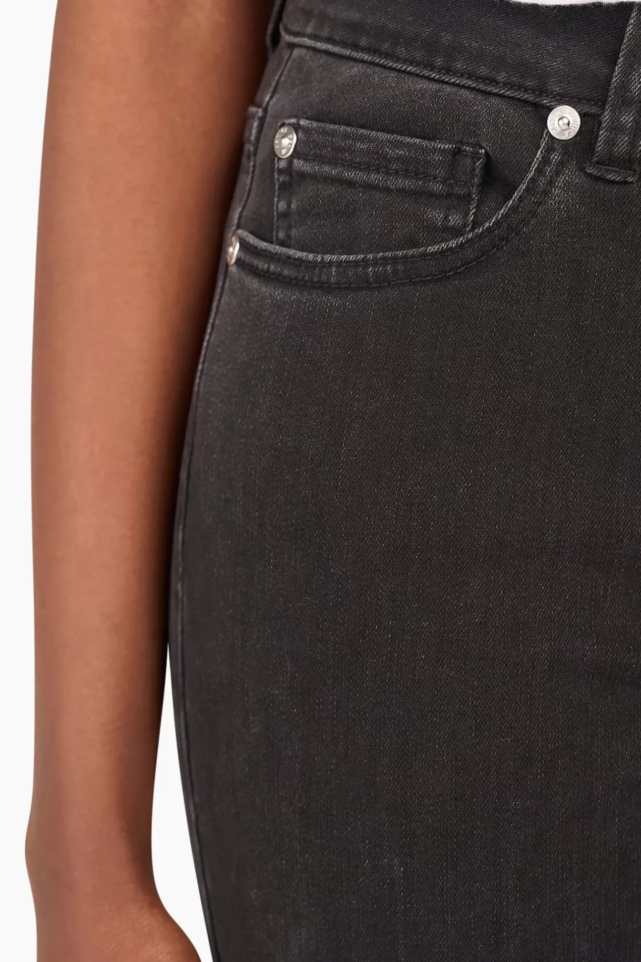 JANICE Denim^Flared Jeans Dames Arlo Zwart 410