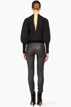 JANICE Sweaters & Truien^Gebreide Trui Pof Mouwen Jay Zwart