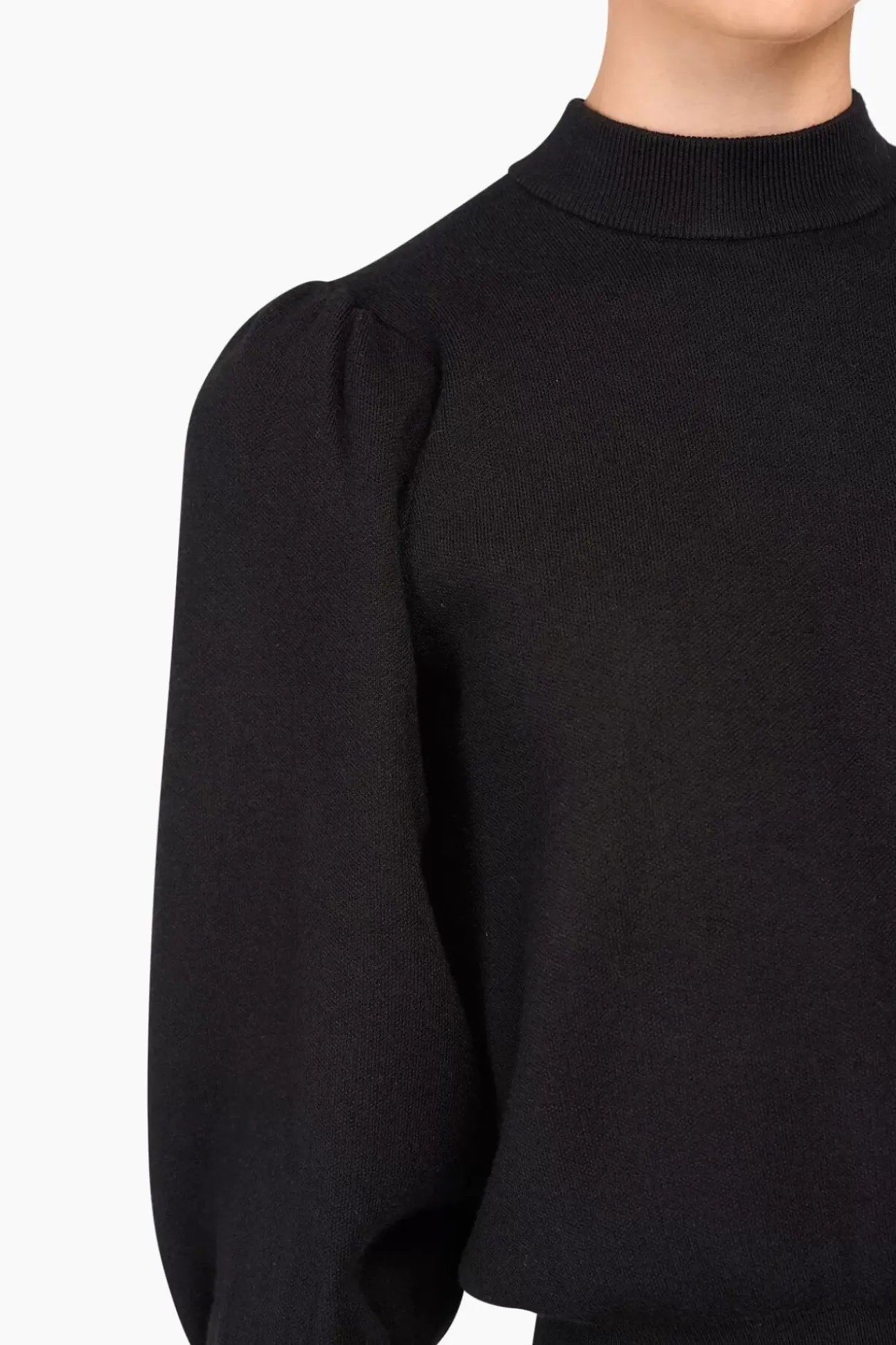 JANICE Sweaters & Truien^Gebreide Trui Pof Mouwen Jay Zwart