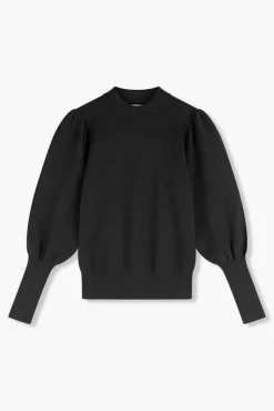JANICE Sweaters & Truien^Gebreide Trui Pof Mouwen Jay Zwart
