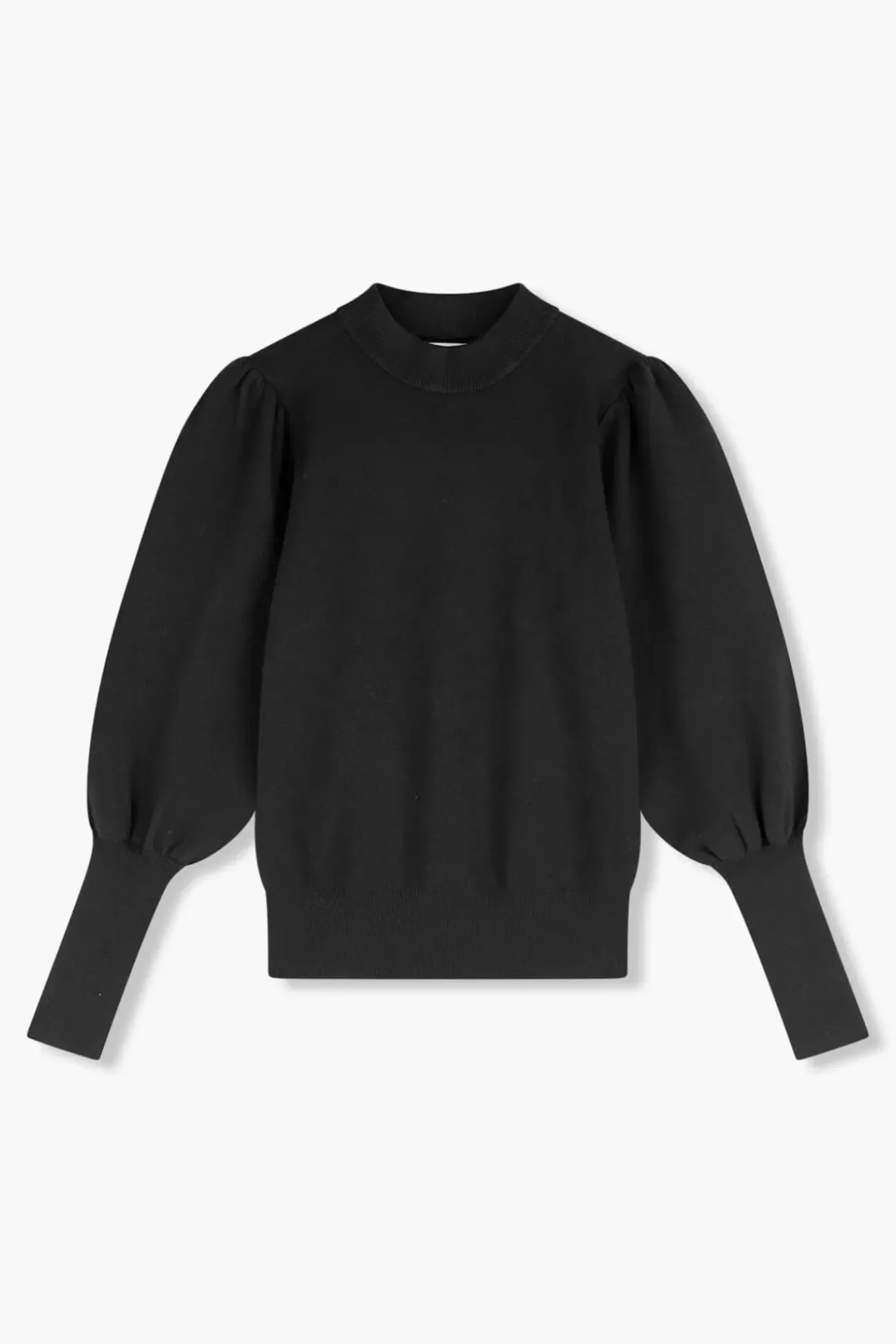 JANICE Sweaters & Truien^Gebreide Trui Pof Mouwen Jay Zwart