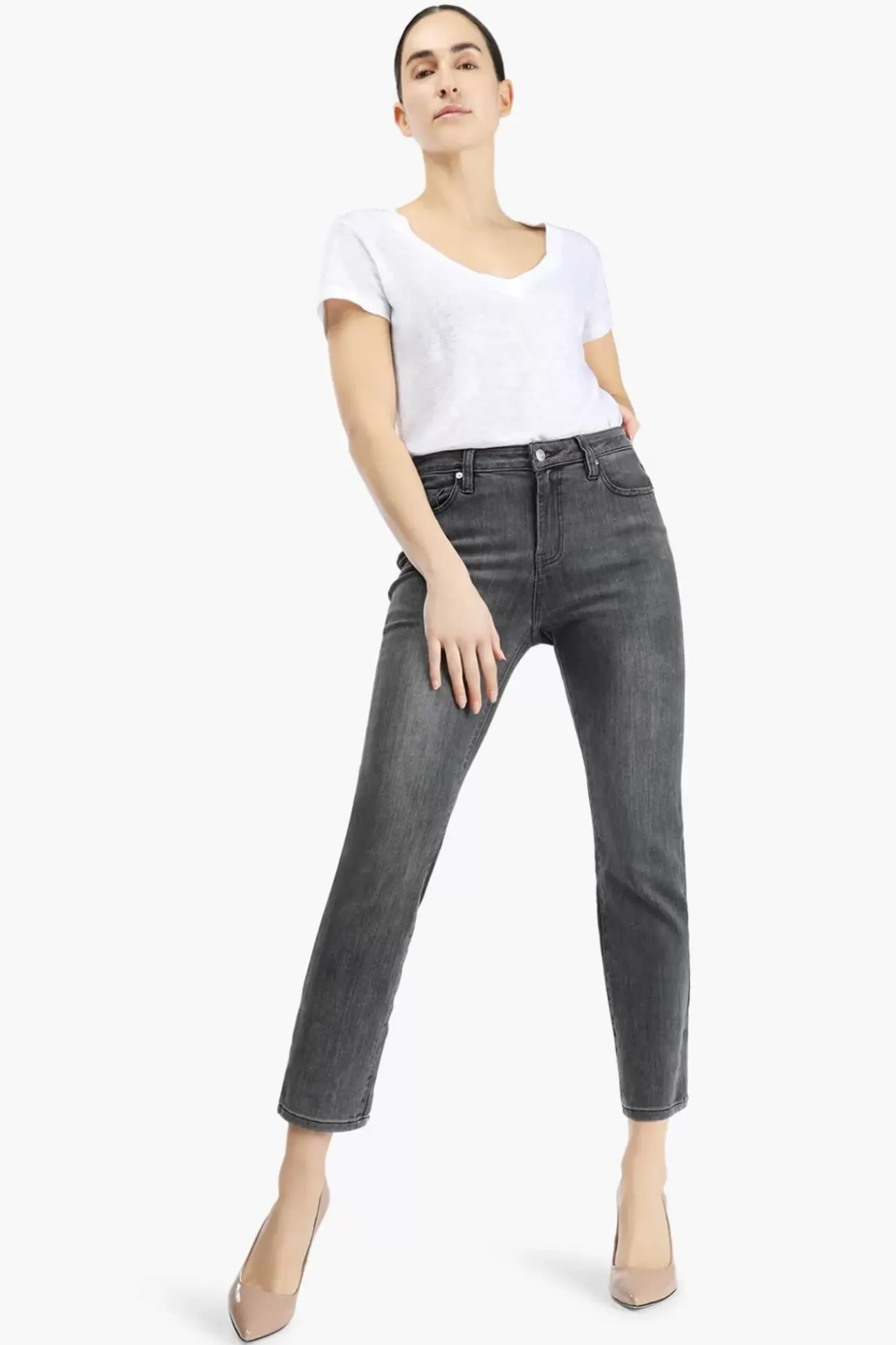 JANICE Denim^Grijze Mom Jeans Cooper Grey 007