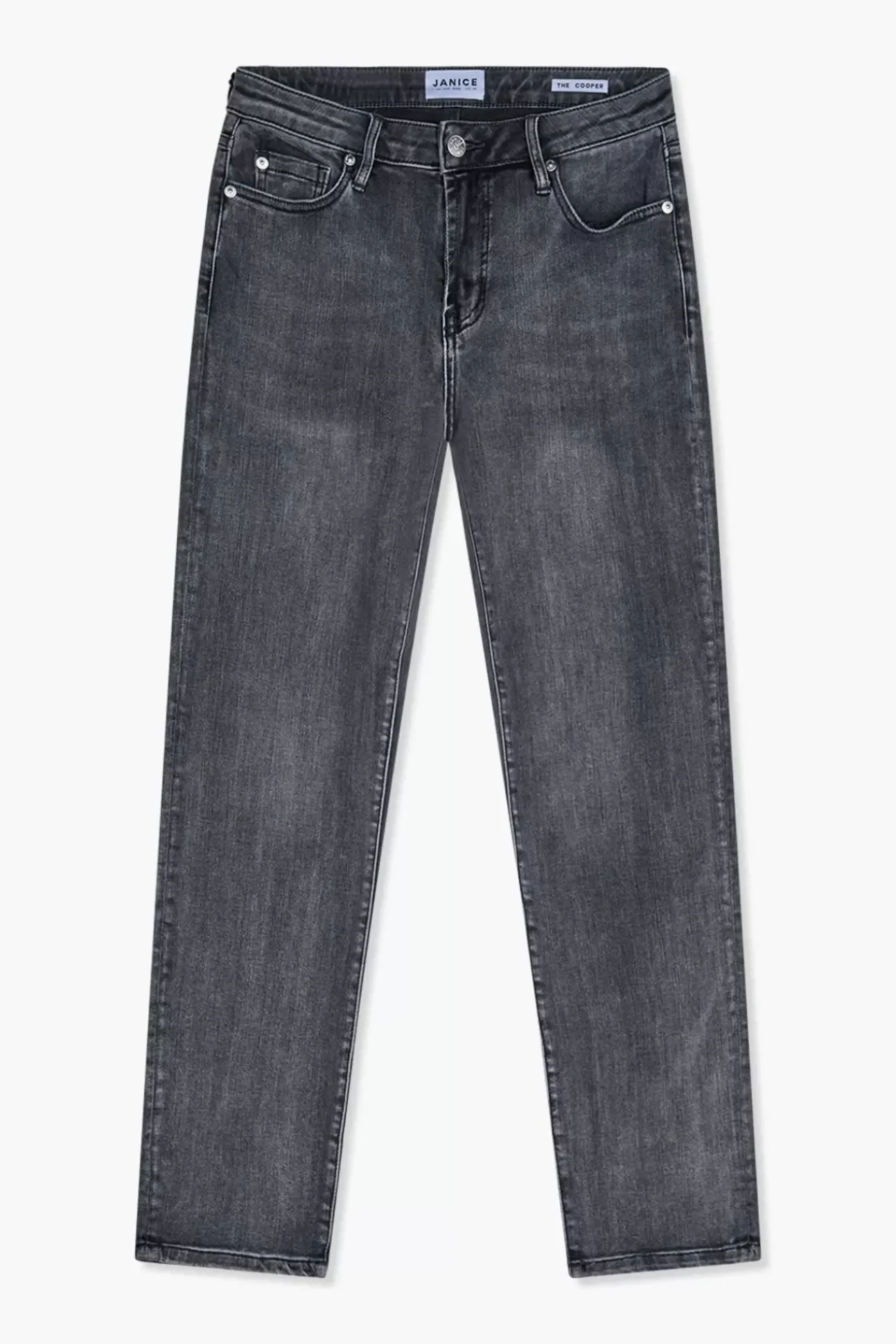 JANICE Denim^Grijze Mom Jeans Cooper Grey 007