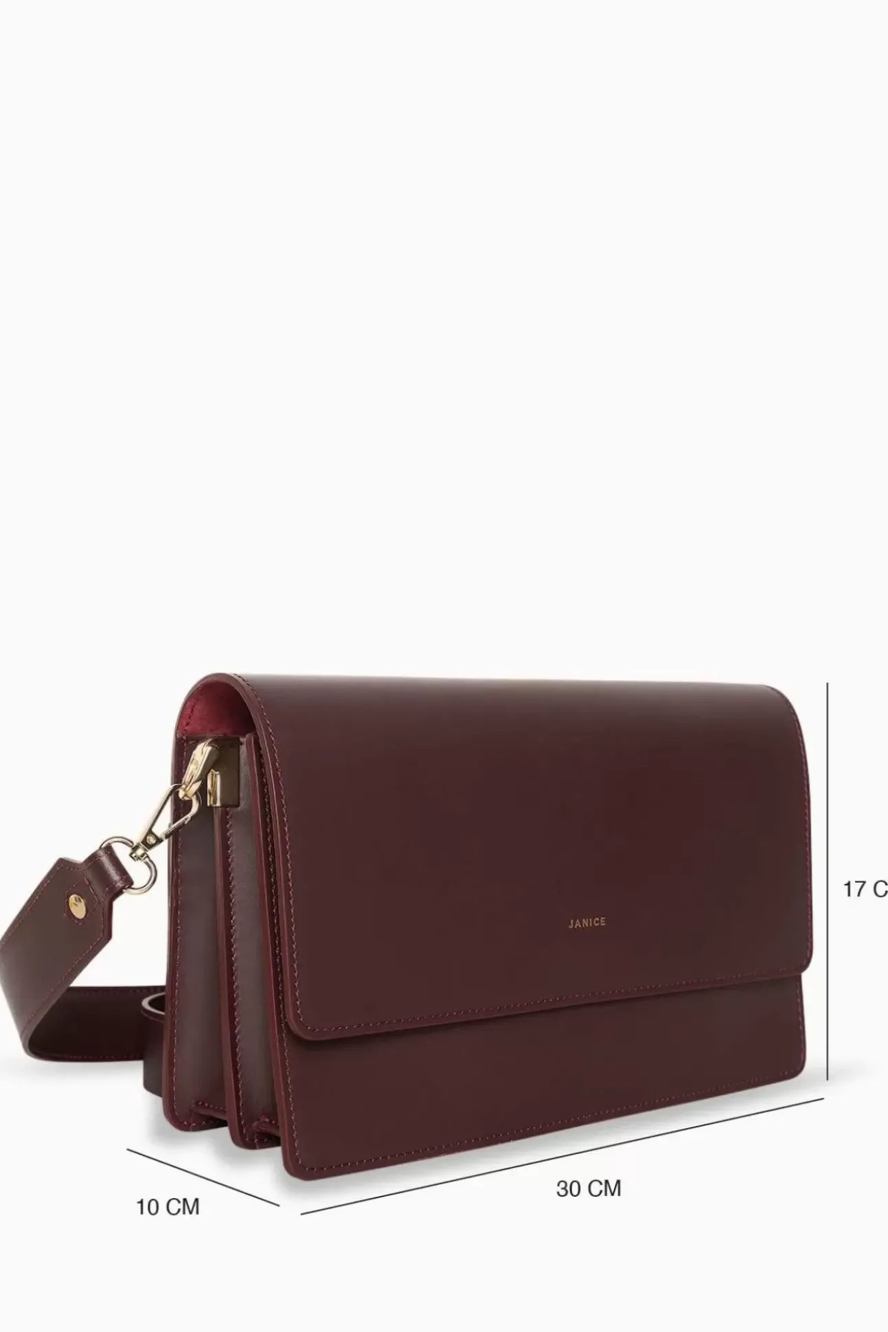 JANICE Tassen^Handtas Dames Leer Rocco Burgundy