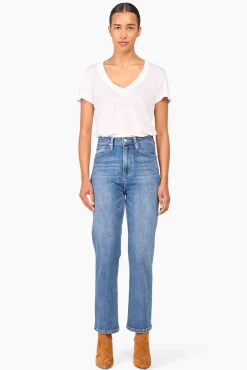 JANICE Broeken^High Rise Boyfriend Jeans Morgan Blue 405