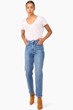 JANICE Broeken^High Rise Boyfriend Jeans Morgan Blue 405