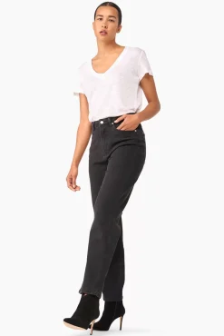 JANICE Denim^High Rise Boyfriend Jeans Morgan Black 410