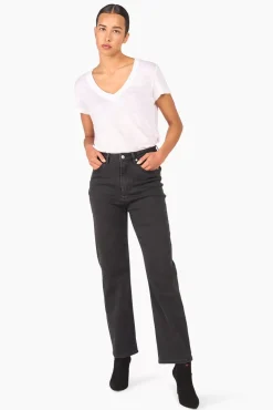 JANICE Denim^High Rise Boyfriend Jeans Morgan Black 410