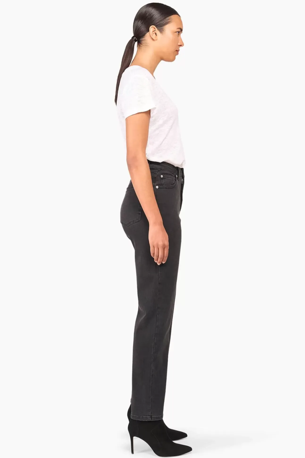 JANICE Denim^High Rise Boyfriend Jeans Morgan Black 410