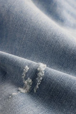 JANICE Denim^High Rise Boyfriend Jeans Morgan Destroyed Blue 033
