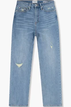 JANICE Denim^High Rise Boyfriend Jeans Morgan Destroyed Blue 033