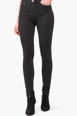 JANICE Denim^High Rise Skinny Jeans Rocket Black 410