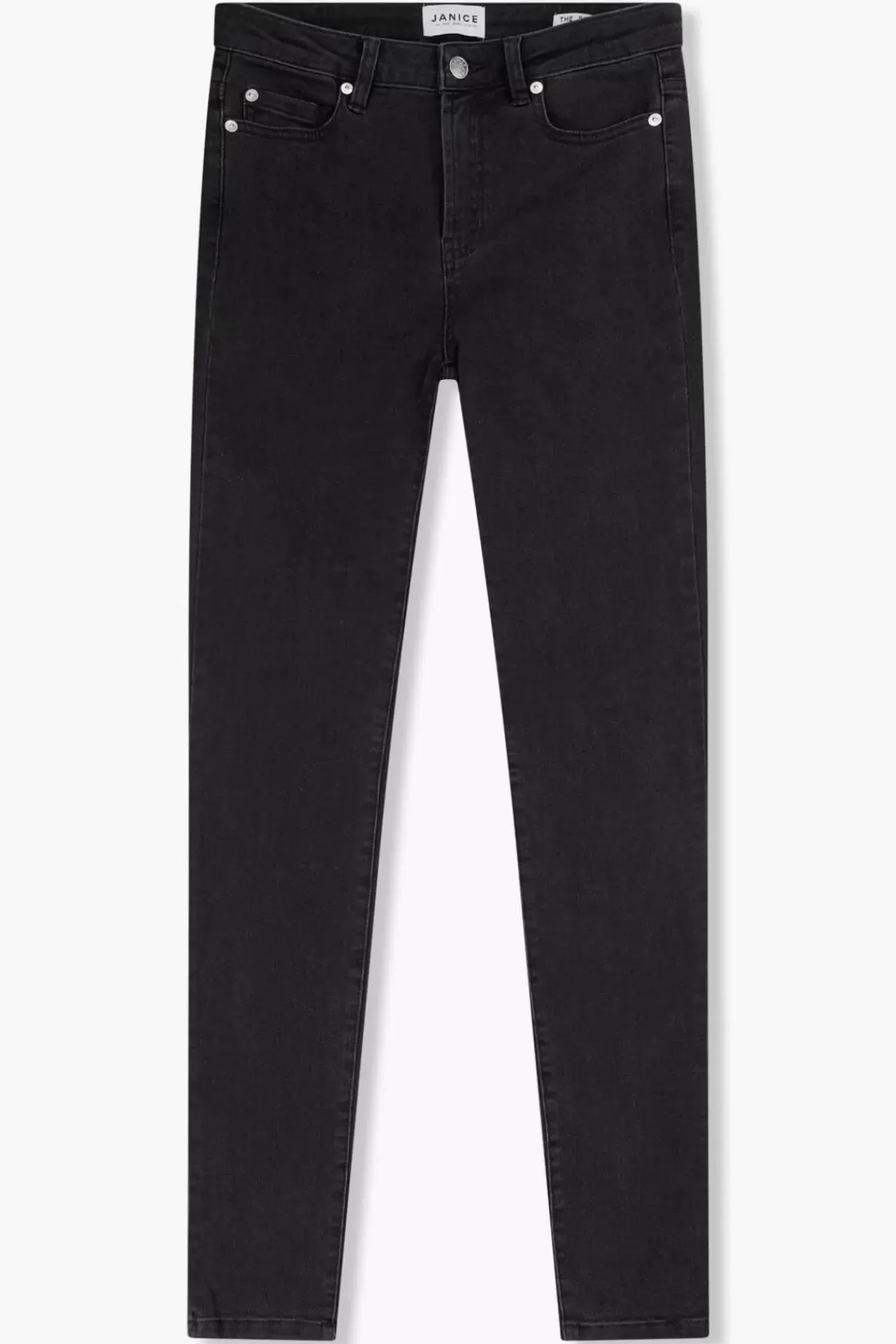 JANICE Denim^High Rise Skinny Jeans Rocket Black 410