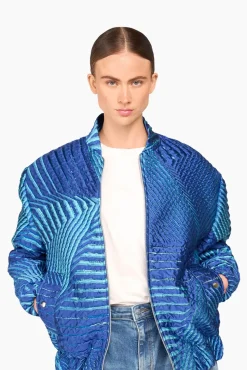 JANICE Jassen^Jas Dames Bomber Rick Blauw