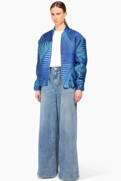 JANICE Jassen^Jas Dames Bomber Rick Blauw