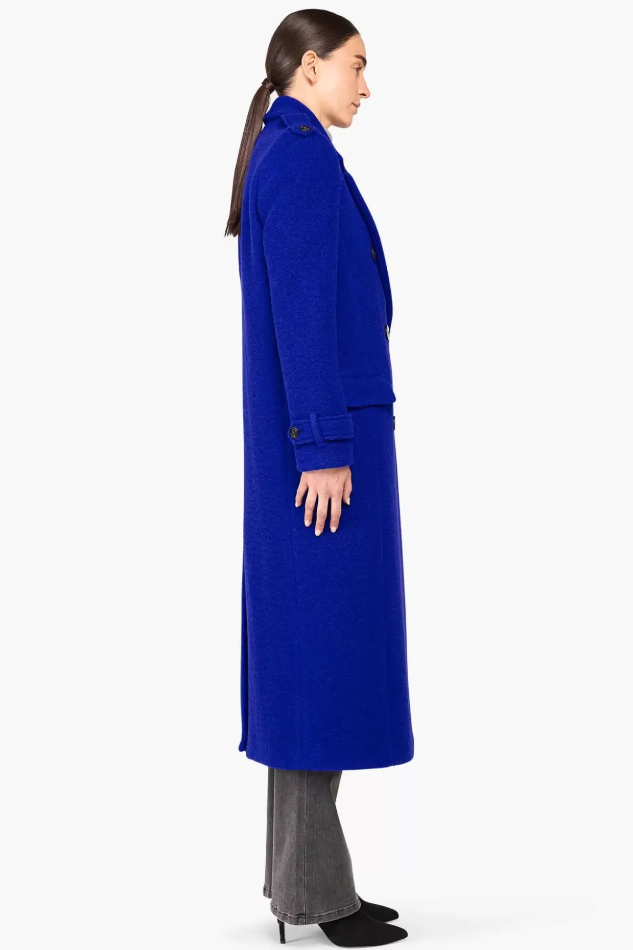 JANICE Jassen^Jas Dames Wol Lennon Blauw