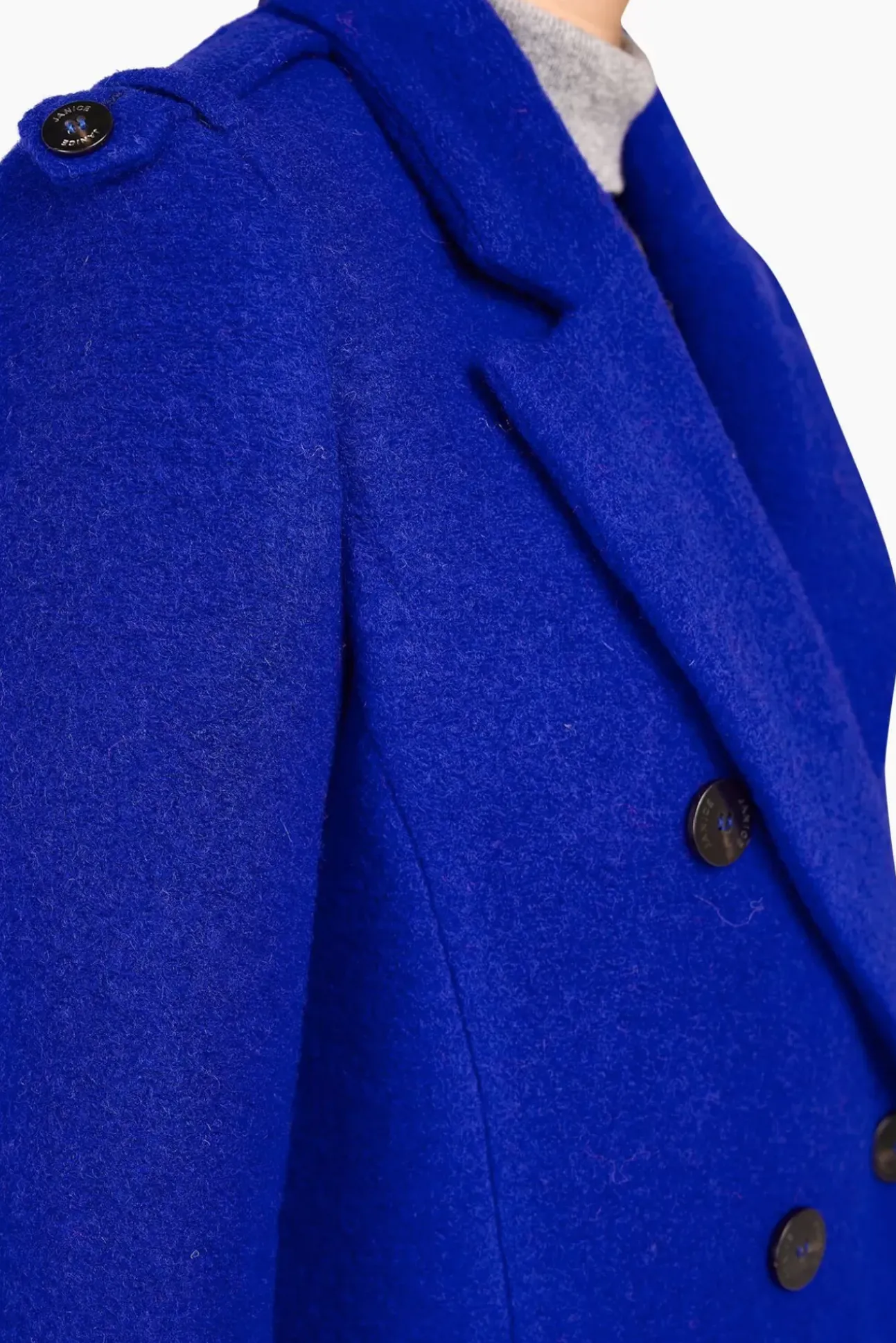 JANICE Jassen^Jas Dames Wol Lennon Blauw