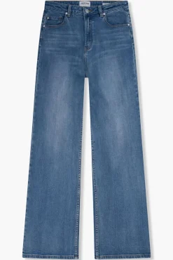 JANICE Denim^Jeans Dames Wijde Pijp Jason Blauw 405