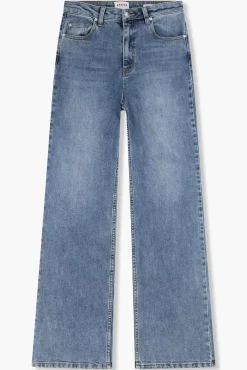 JANICE Denim^Jeans Dames Wijde Pijp Jason Blauw 395