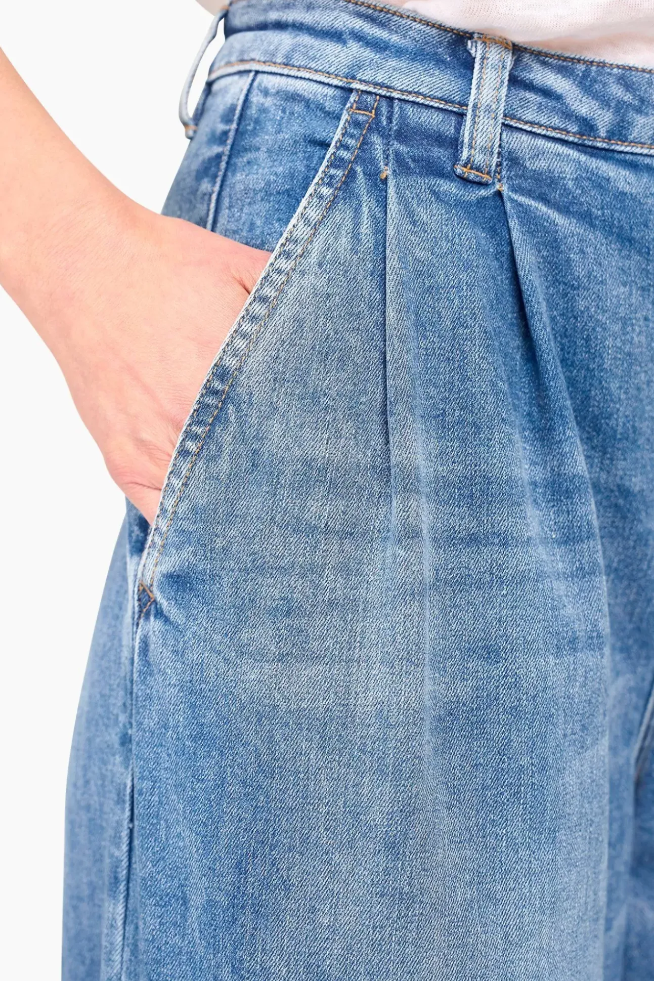 JANICE Denim^Jeans Wijde Pijp Dames Dollar Blue 405