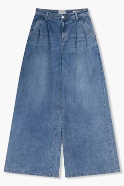 JANICE Denim^Jeans Wijde Pijp Dames Dollar Blue 405