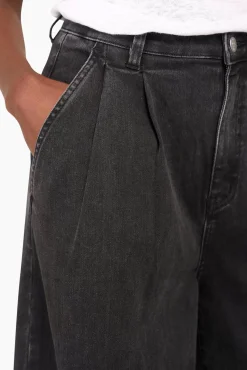 JANICE Denim^Jeans Wijde Pijp Dames Dollar Zwart 410