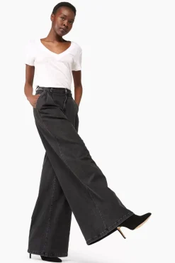 JANICE Denim^Jeans Wijde Pijp Dames Dollar Zwart 410