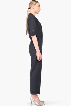 JANICE Jurken^Jumpsuit Dames Stretch London Blauw