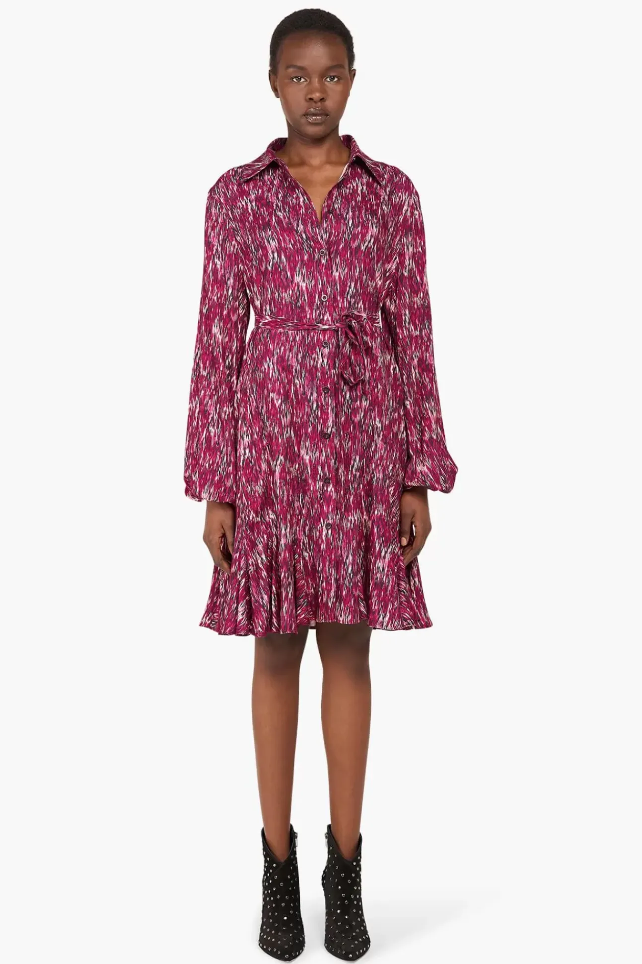 JANICE Jurken^Jurk Print Alex Burgundy