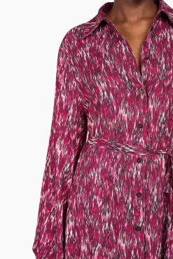 JANICE Jurken^Jurk Print Alex Burgundy